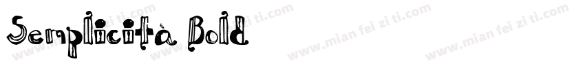 Semplicità Bold字体转换